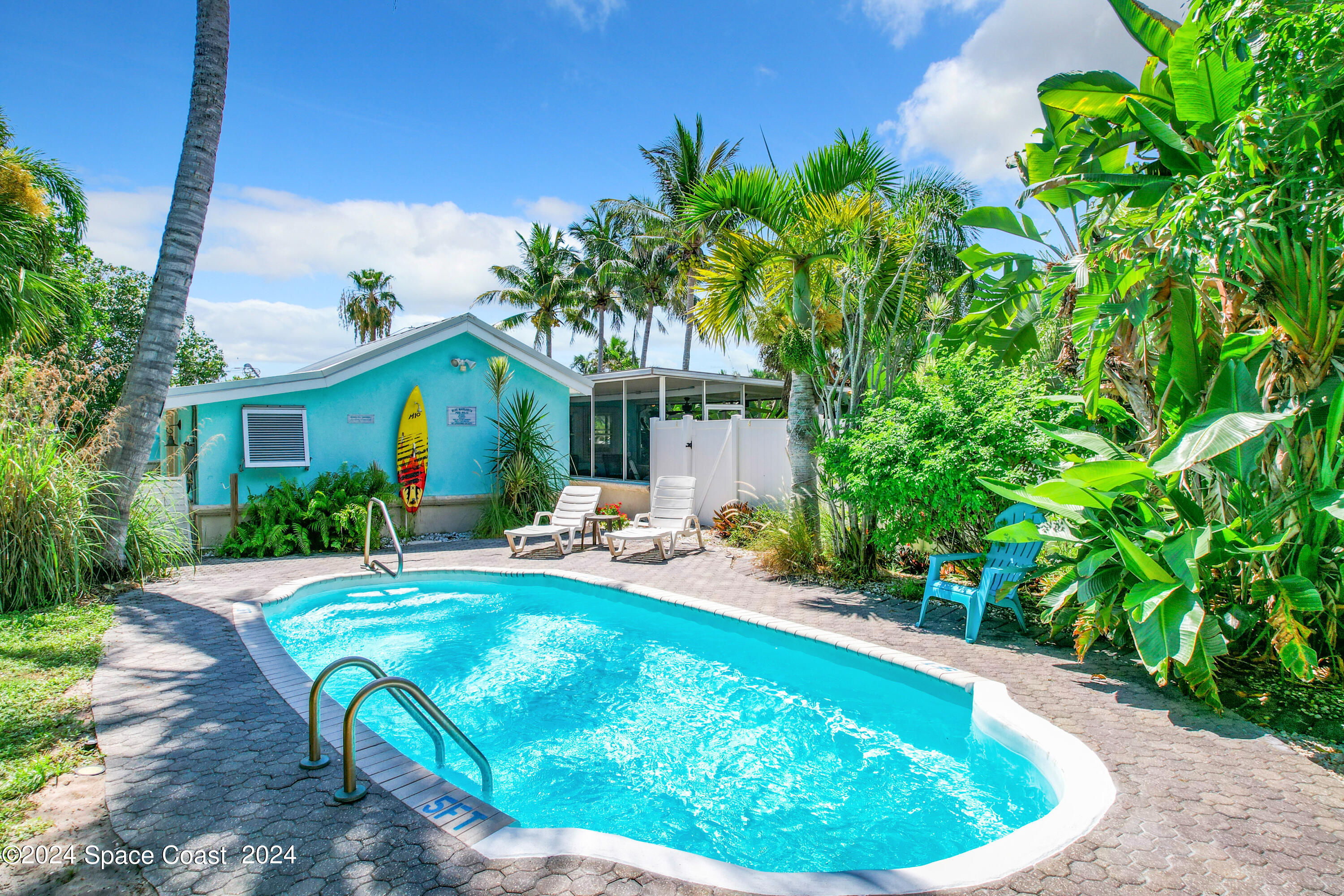 230 Rita Boulevard Melbourne Beach, FL 32951 - Photo 36 of 36 a view of a house with backyard porch and sitting area