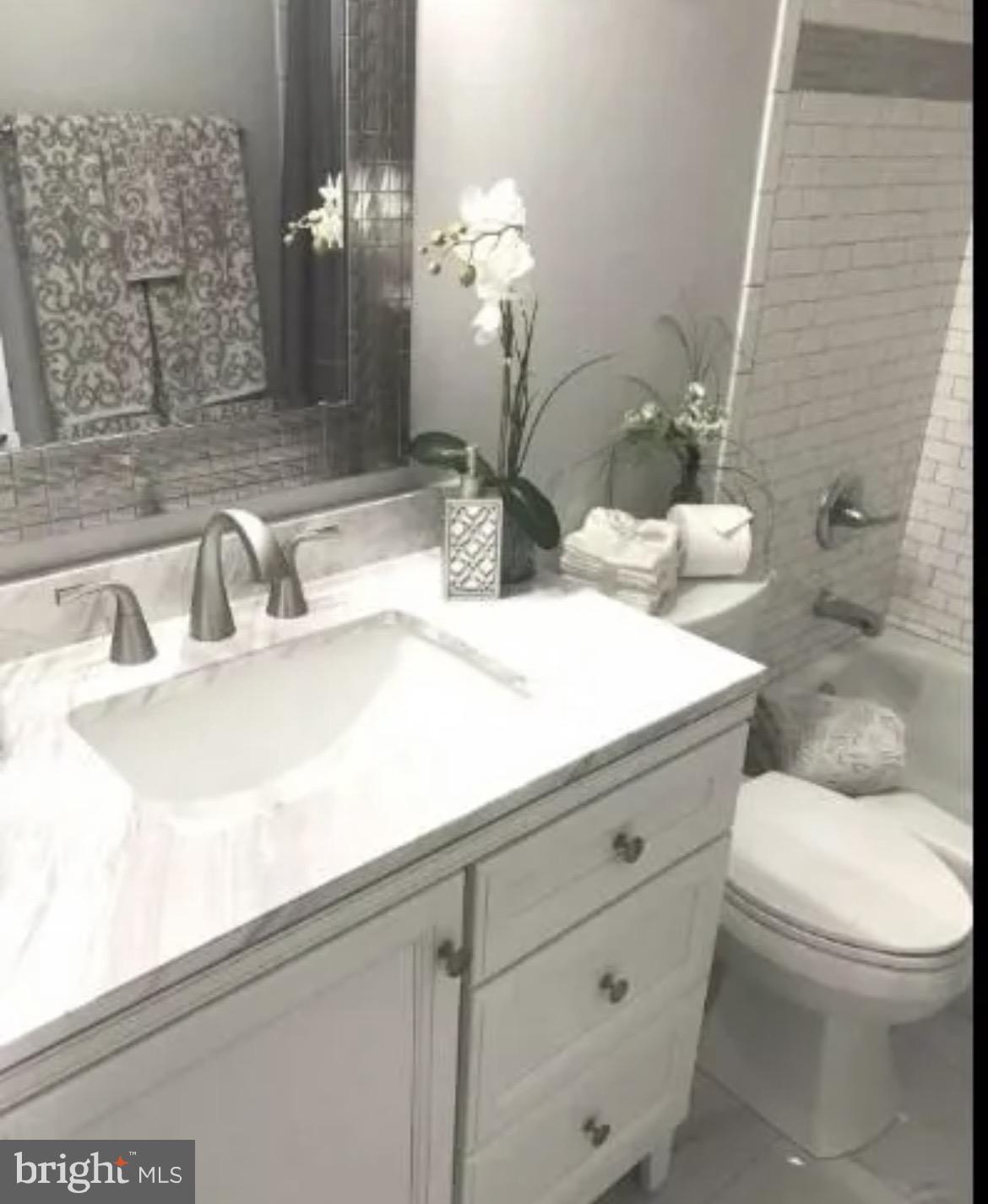3 Strabane Court Parkville, MD 21234 - Photo 5 of 12 a bathroom with a toilet a sink and mirror