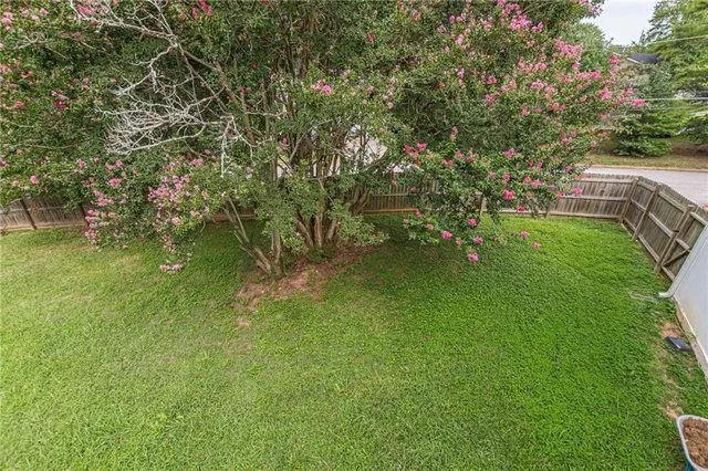 a view of yard with green space