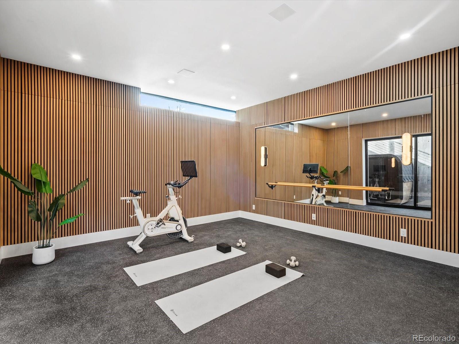 950 South Steele Street Denver, CO 80209 - Photo 32 of 39 a view of a room with gym equipment