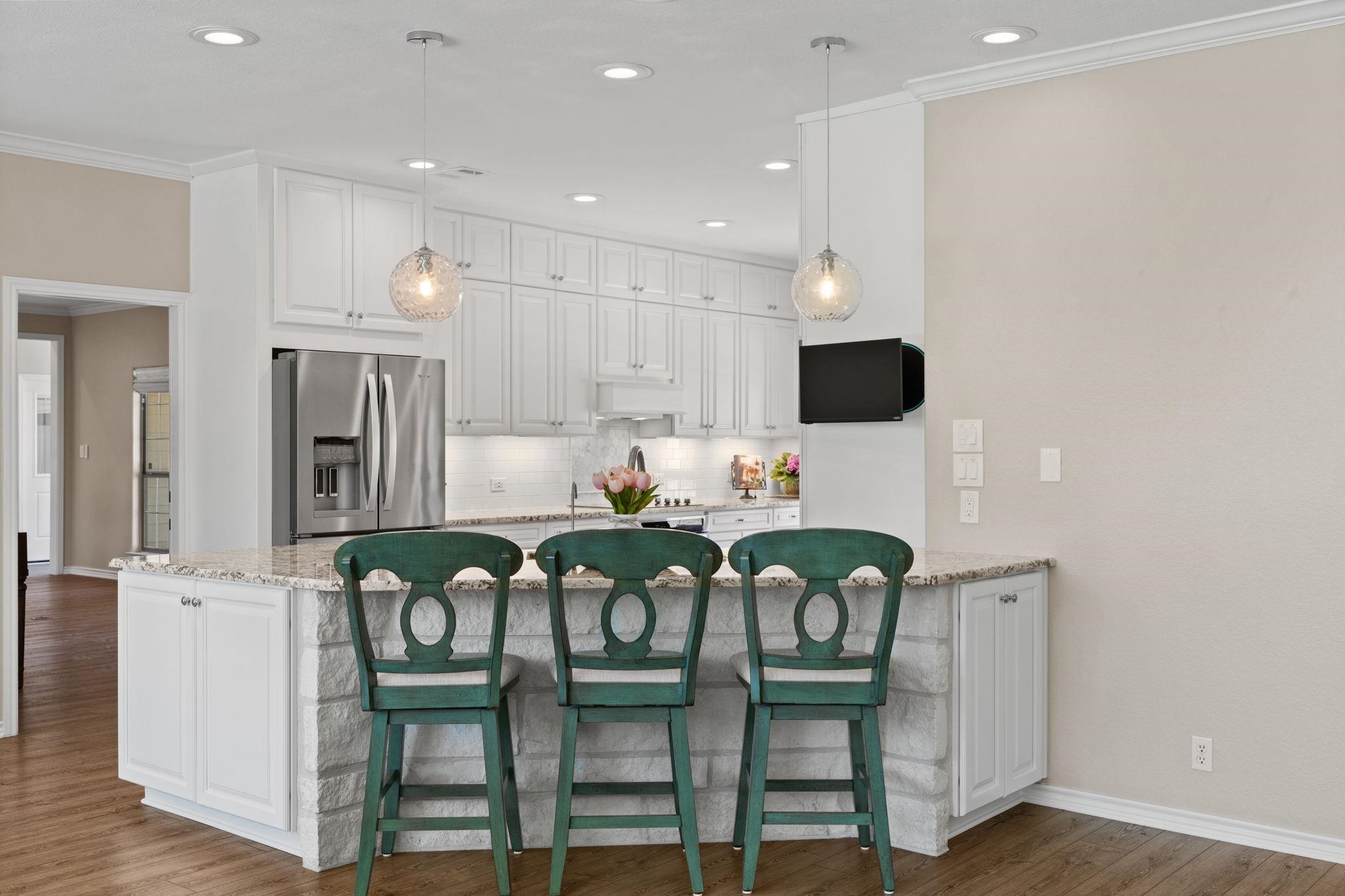 2409 Mormon Mill Road Marble Falls, TX 78654 - Photo 6 of 30 a view of kitchen with breakfast area
