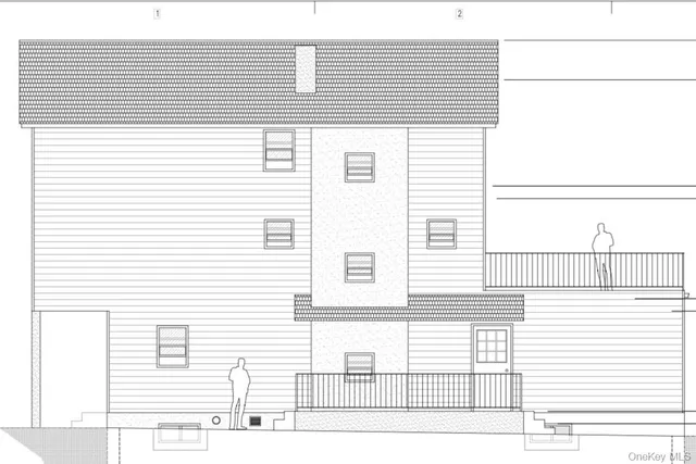 a view of a white building