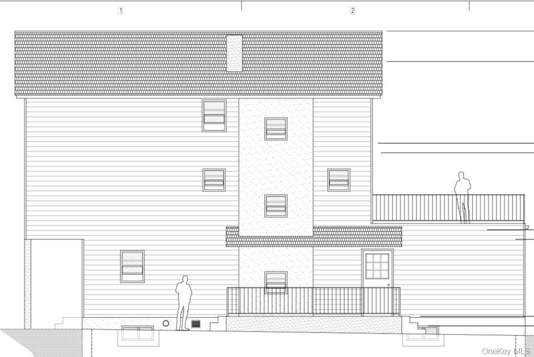 a view of a white building