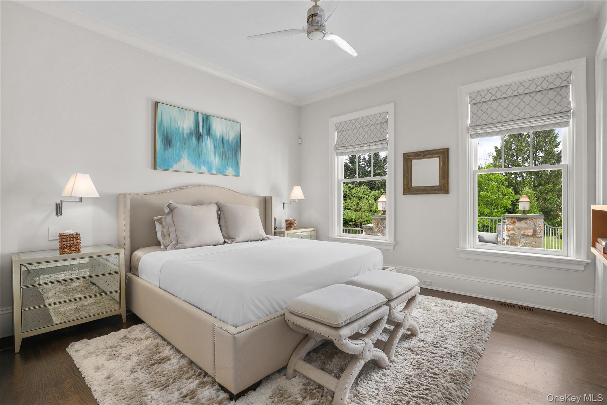 6 Stone Bridge Road Purchase, NY 10577 - Photo 15 of 45 a bedroom with a bed and a couch