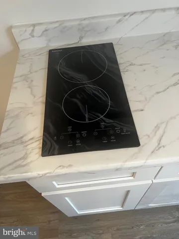 a view of livingroom and wooden floor