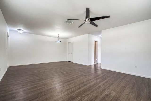 wooden floor in an empty room