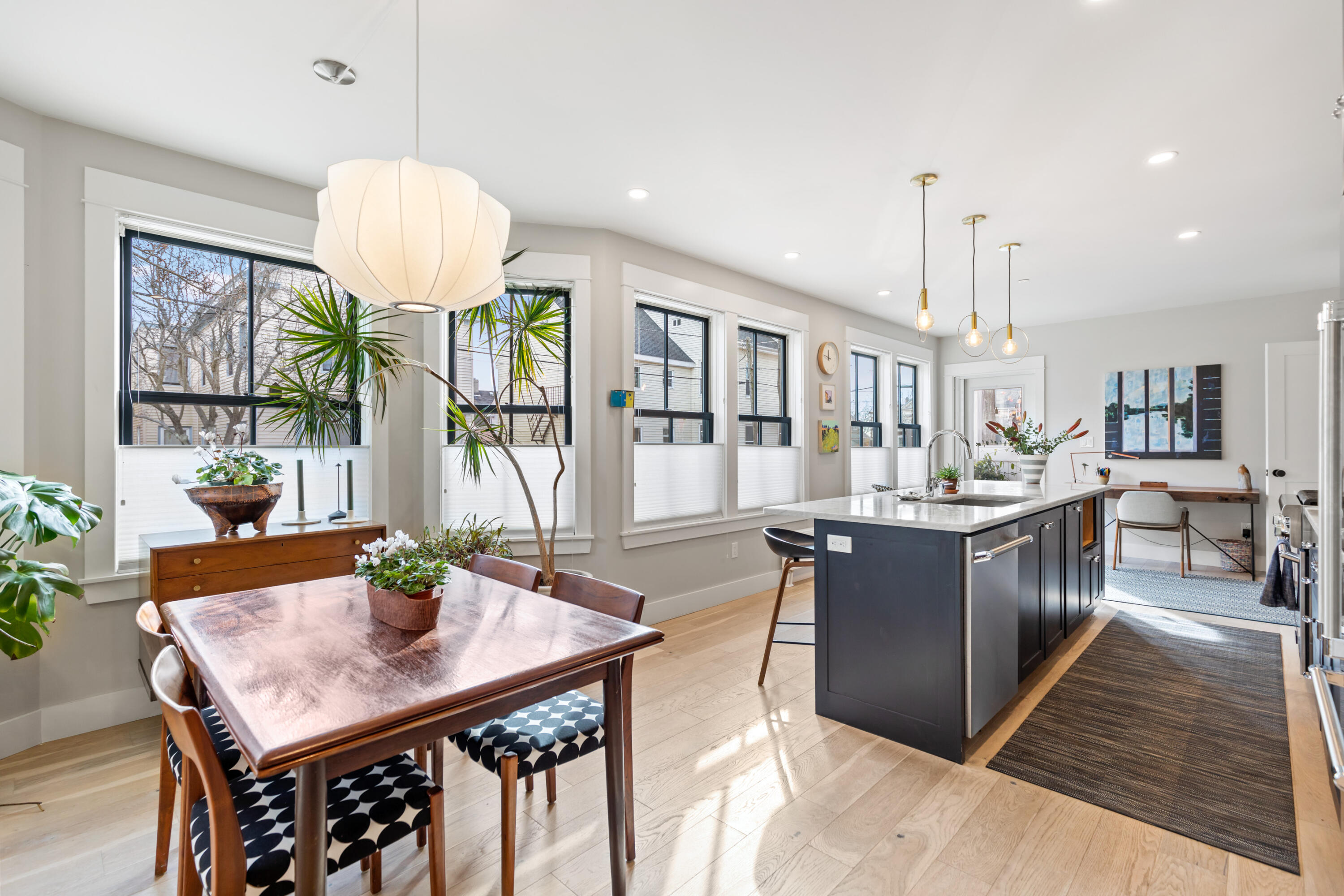 60 Munjoy Street, Unit 1 Portland, ME 04101 - Photo 11 of 37 Dining nd Kitchen Island