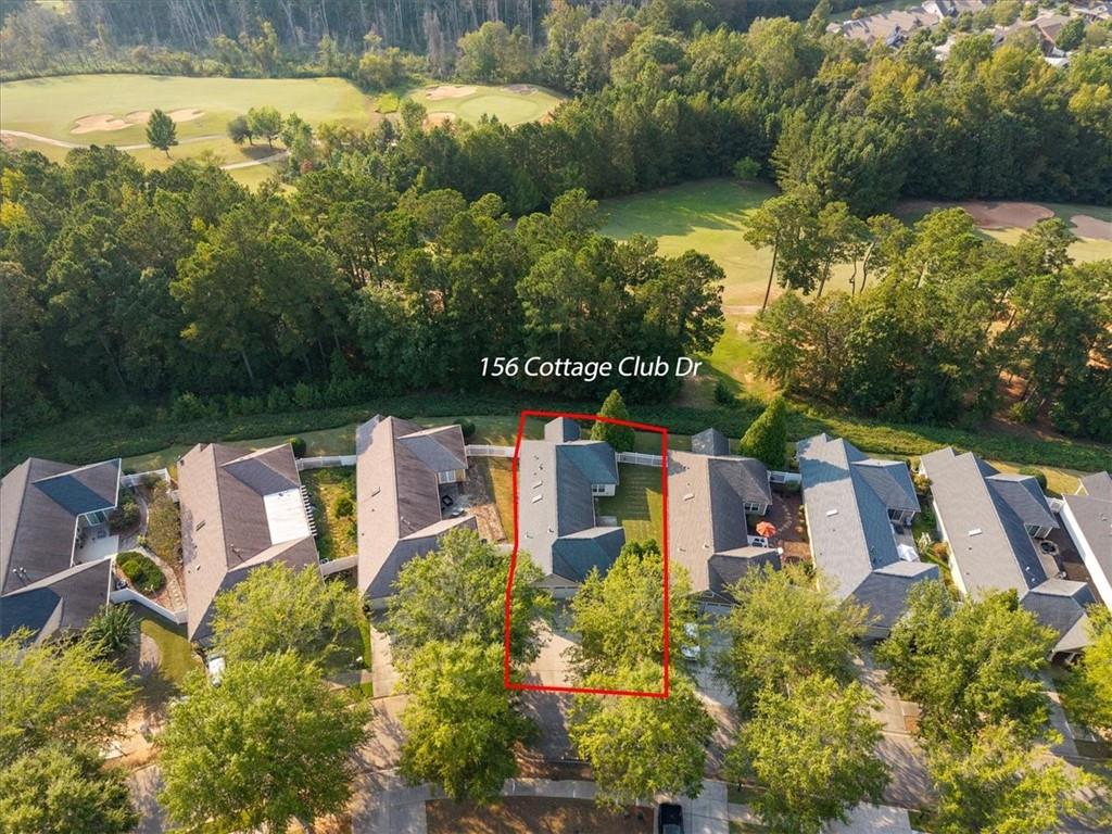 156 Cottage Club Drive Locust Grove, GA 30248 - Photo 32 of 34 an aerial view of house with pool outdoor seating and yard
