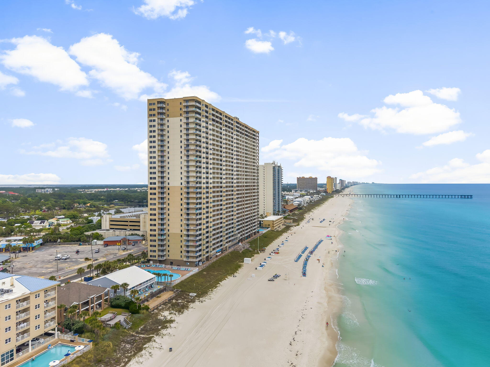 16819 Front Beach Road, Unit 411 Panama City Beach, FL 32413 - Photo 4 of 44 a view of a city with tall buildings
