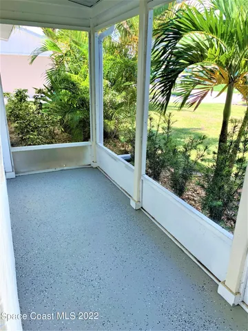a view of a garden from a window