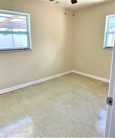 a view of an empty room