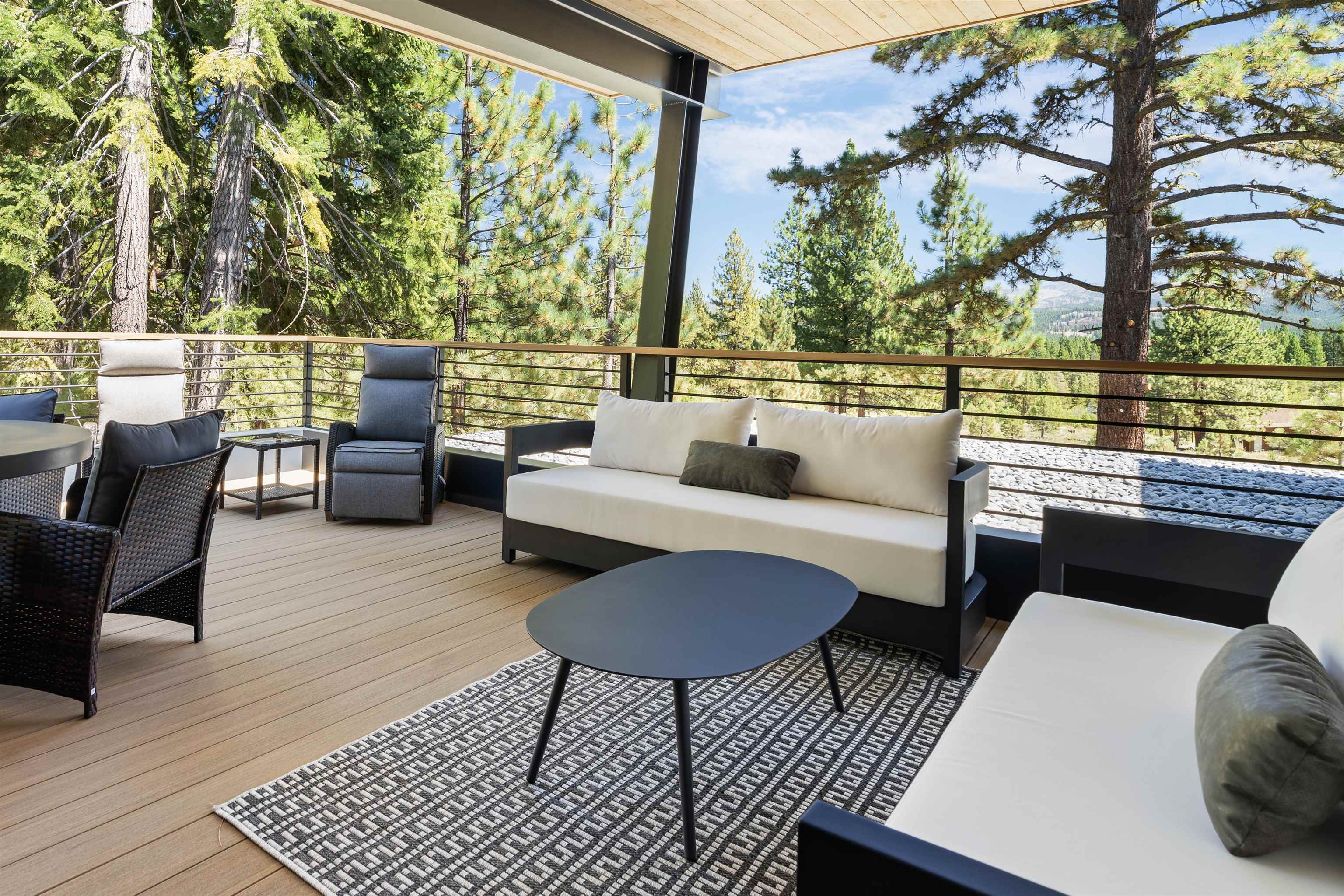 130 James Reed Truckee, CA 96161 - Photo 17 of 28 a balcony with wooden floor and outdoor seating