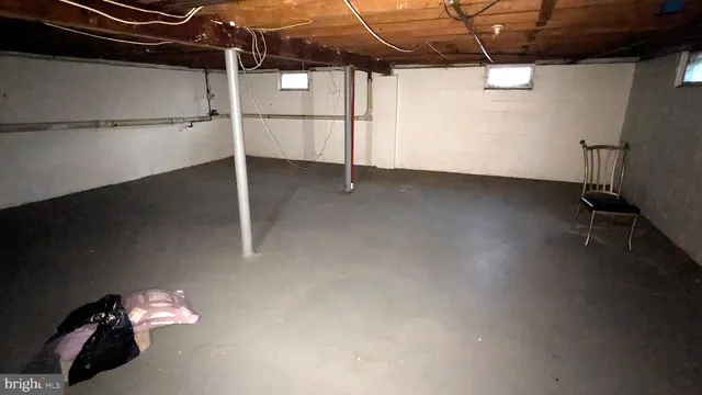 a view of a room with racks