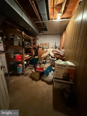 a view of storage and utility room