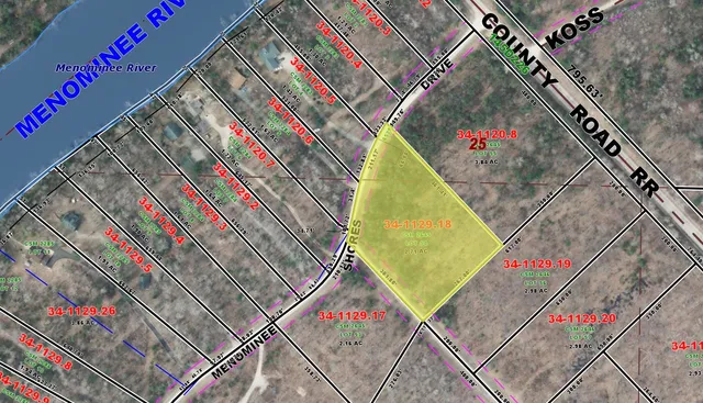 $61,900 | Menominee Shores Drive, Wausaukee, WI 54177