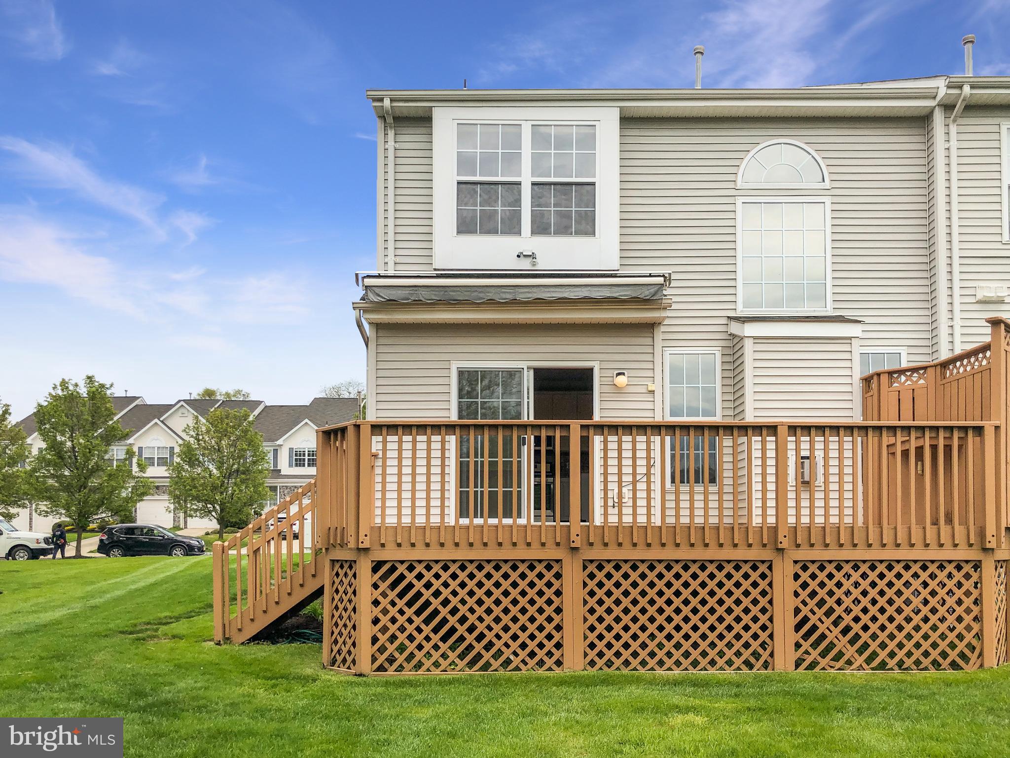 31 Chapel Hill Road Mount Laurel, NJ 08054 - Photo 32 of 33 Rear View of Deck from yard