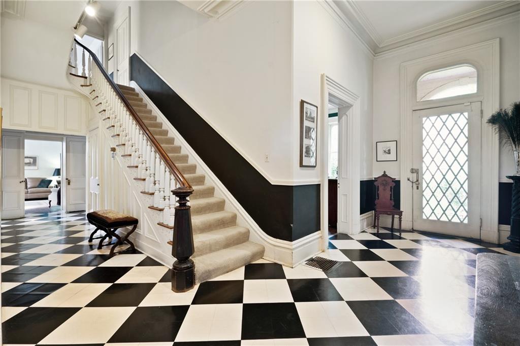 4841 Ellsworth Avenue Pittsburgh, PA 15213 - Photo 3 of 25 a view of a livingroom with a black and white checkered floor