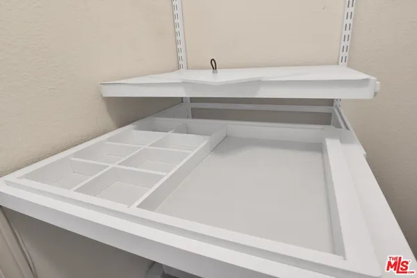 a close view of closet