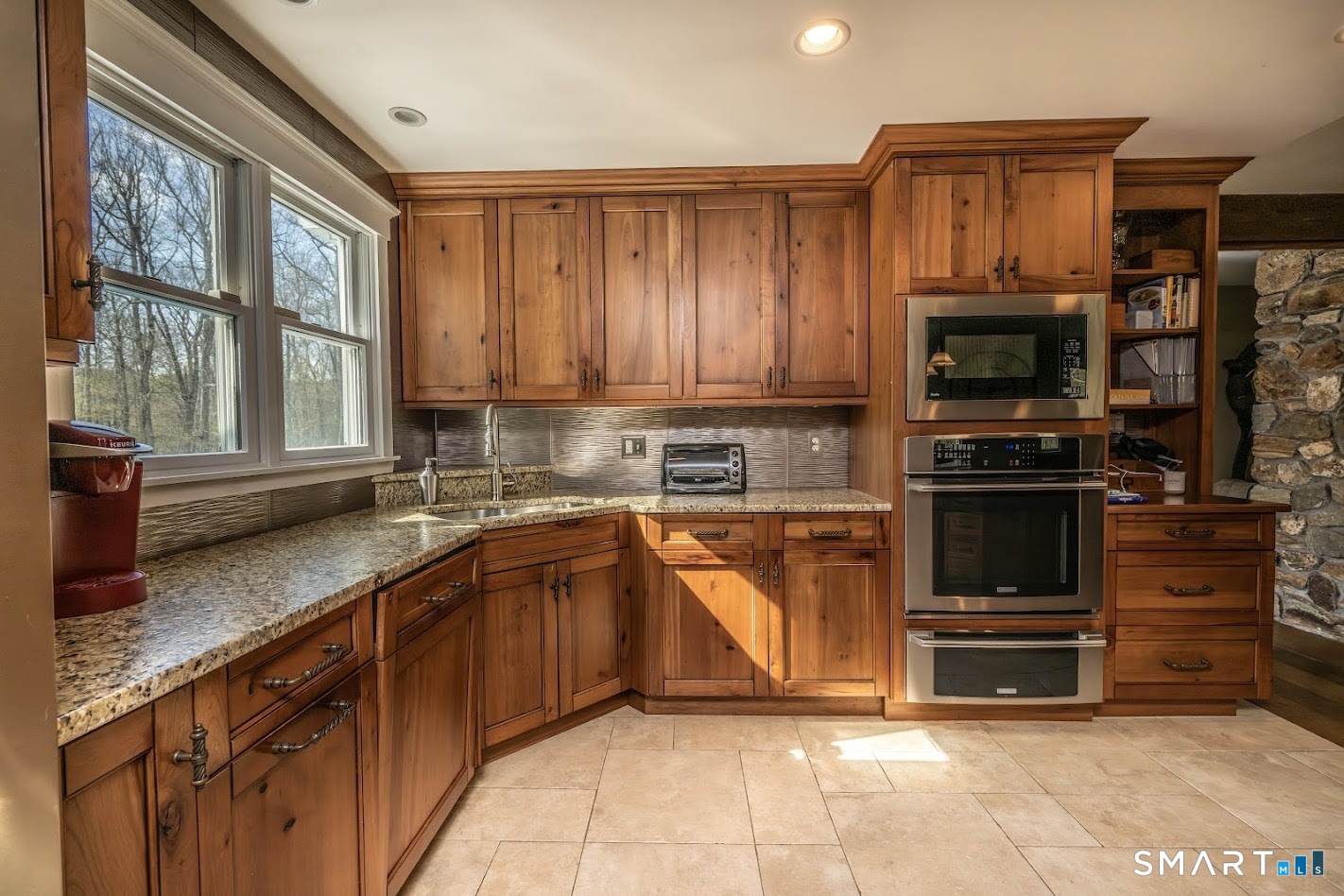 193 R Blue Hills Road Durham, CT 06422 - Photo 8 of 30 a kitchen with stainless steel appliances a stove and a microwave