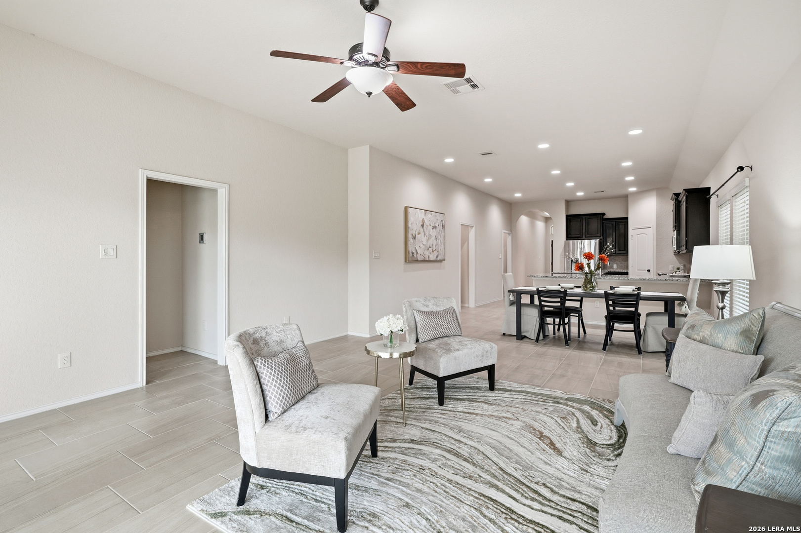 2129 Range Road Seguin, TX 78155 - Photo 36 of 41 a living room with furniture and kitchen view
