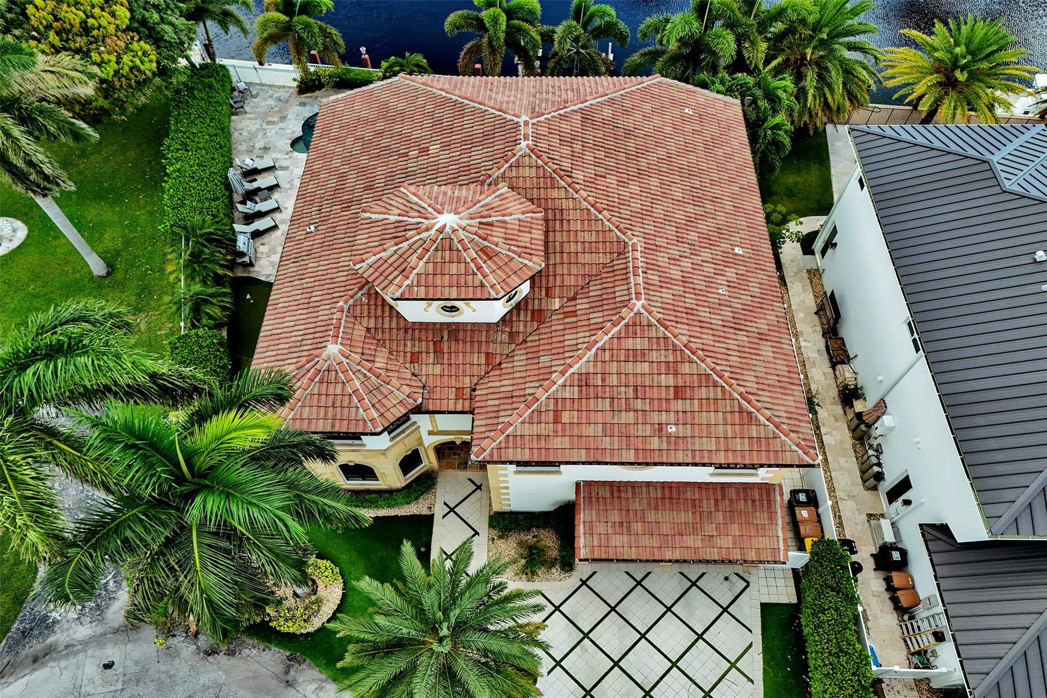 4930 Northeast 27th Terrace Lighthouse Point, FL 33064 - Photo 36 of 51 an aerial view of a house with garden