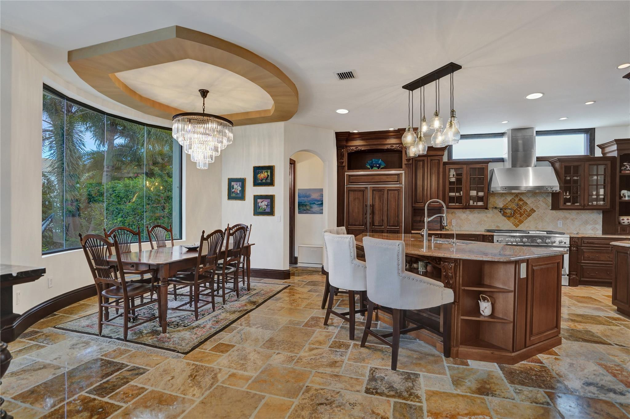 4930 Northeast 27th Terrace Lighthouse Point, FL 33064 - Photo 8 of 51 a view of a dining room with furniture
