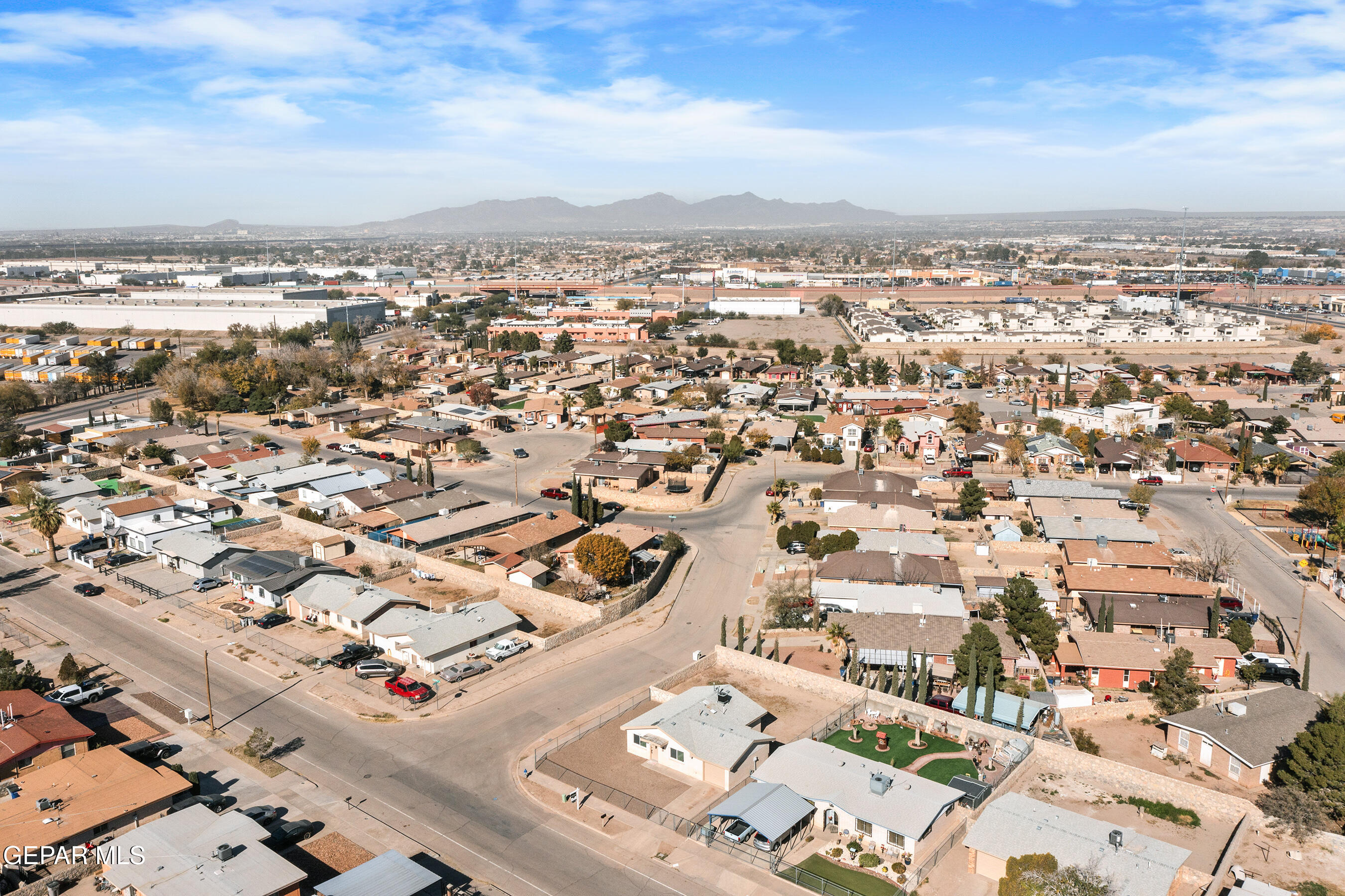219 Caribe Circle El Paso, TX 79927 - Photo 42 of 43 an aerial view of residential building with parking space
