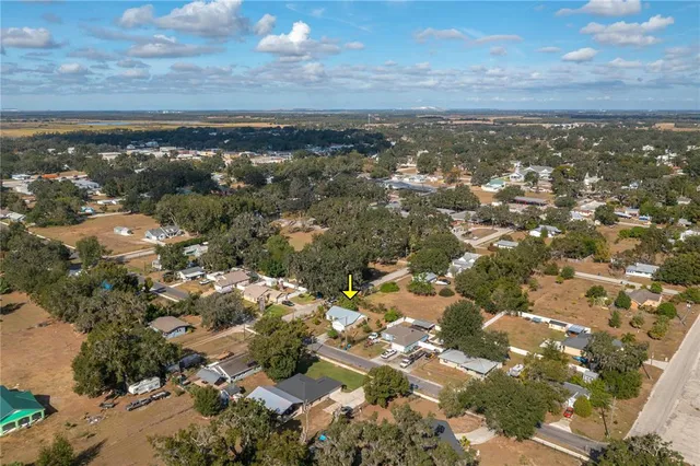 an aerial view of a city