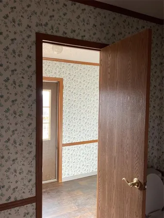 a view of front door