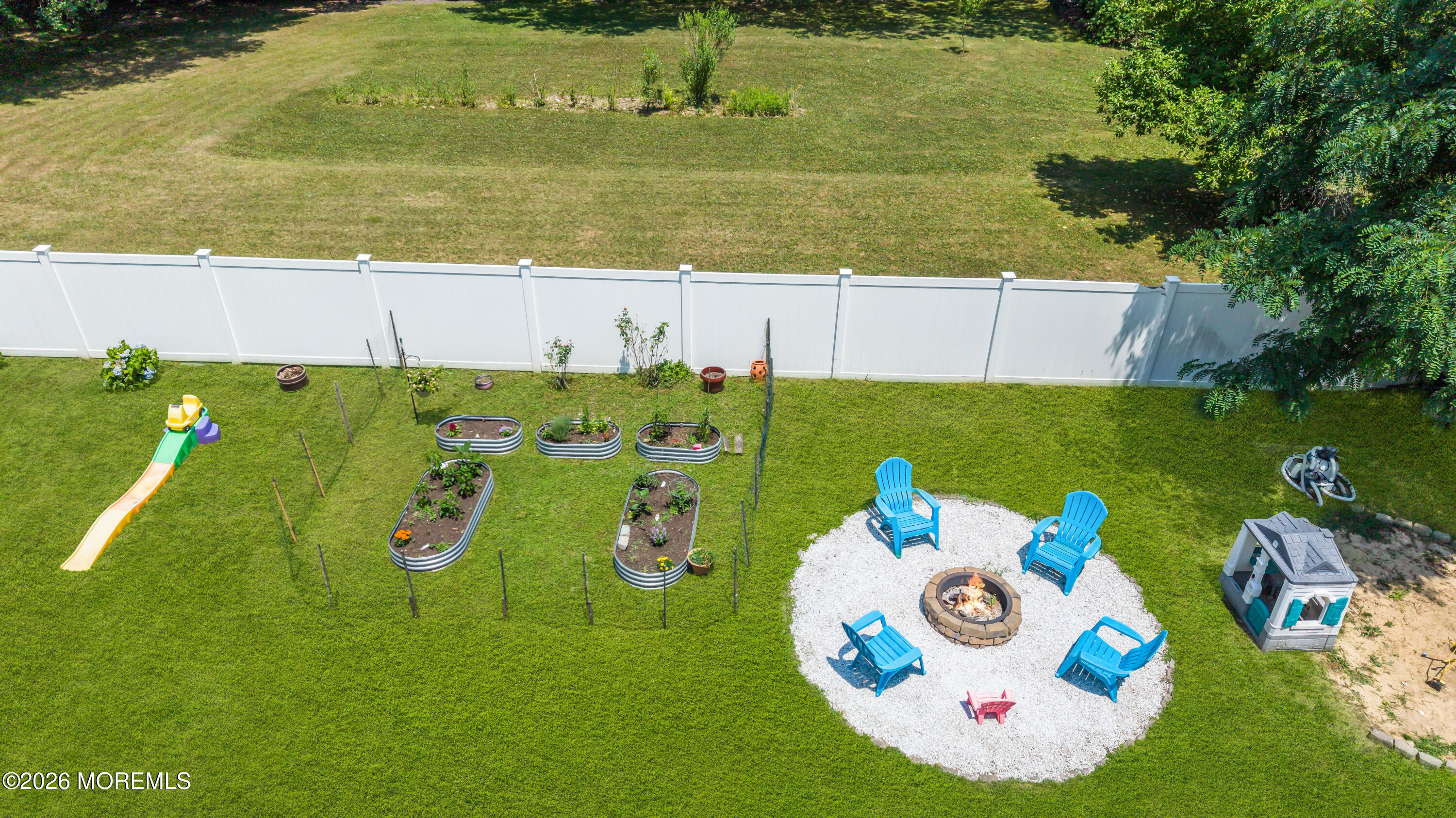 283 Harding Boulevard Matawan, NJ 07747 - Photo 36 of 43 GARDEN AND FIRE PIT