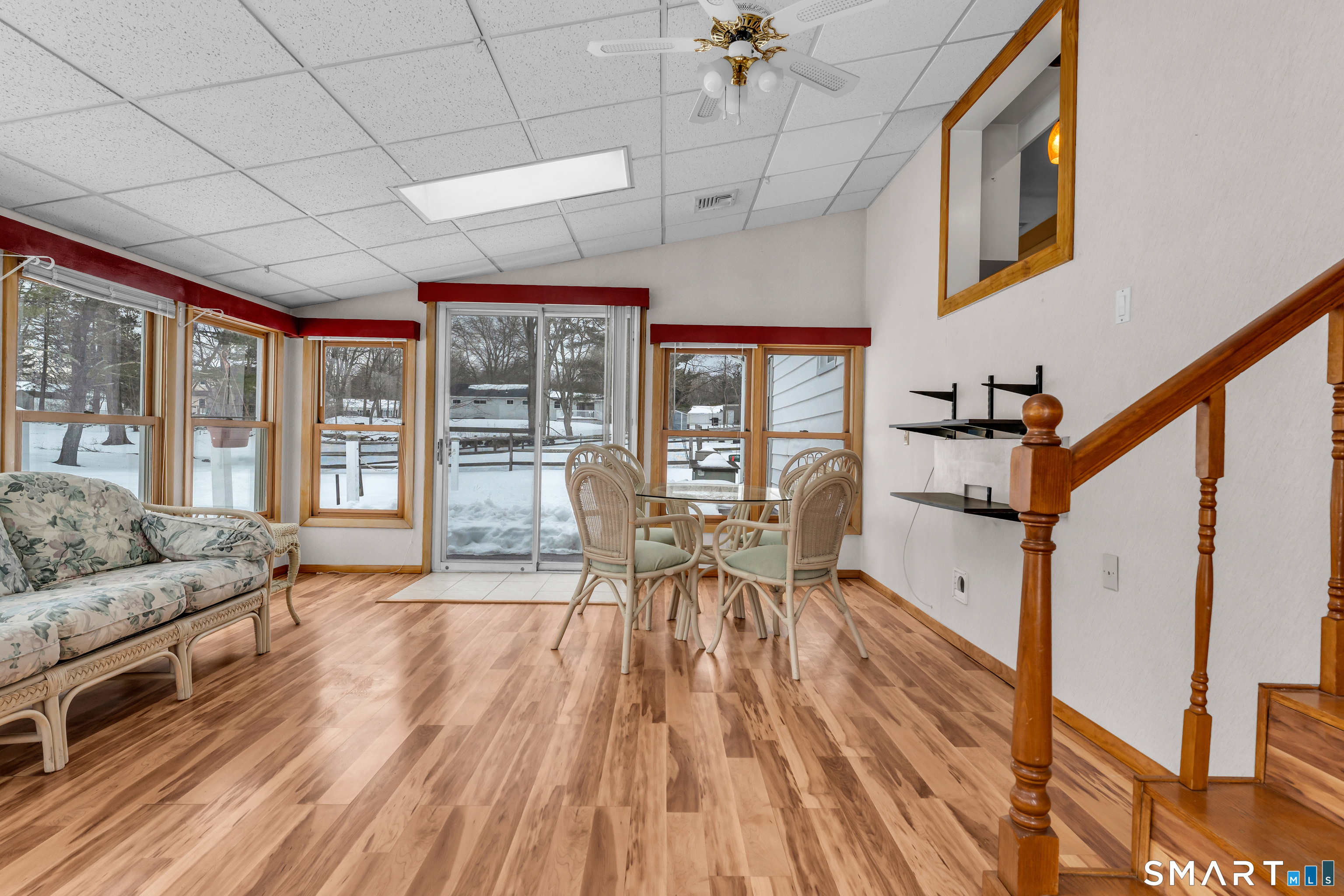 204 Parker Farms Road Wallingford, CT 06492 - Photo 21 of 39 a living room with furniture a large window with wooden floor