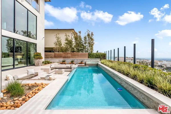 a view of an outdoor sitting area