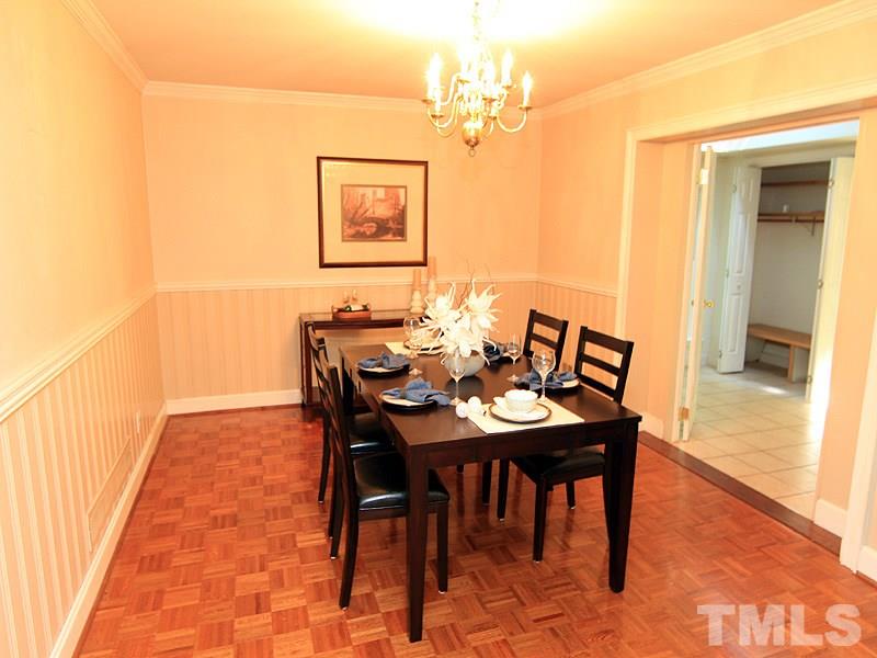 4700 Rembert Drive Raleigh, NC 27612 - Photo 3 of 16 Separate Dining rm with pocket doors. Crown & Chair Moldings.