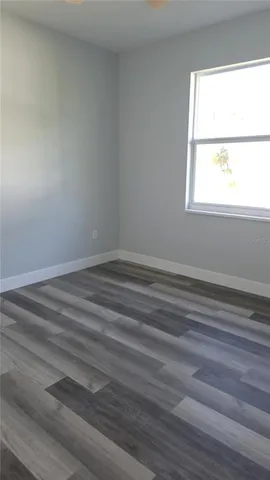 a view of a closet from a window
