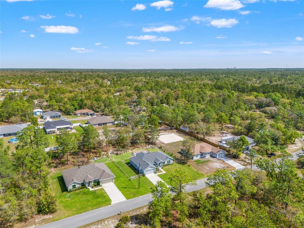 12015 Phoenix Avenue Weeki Wachee, FL 34614 - Photo 38 of 39 an aerial view of residential houses with outdoor space and trees