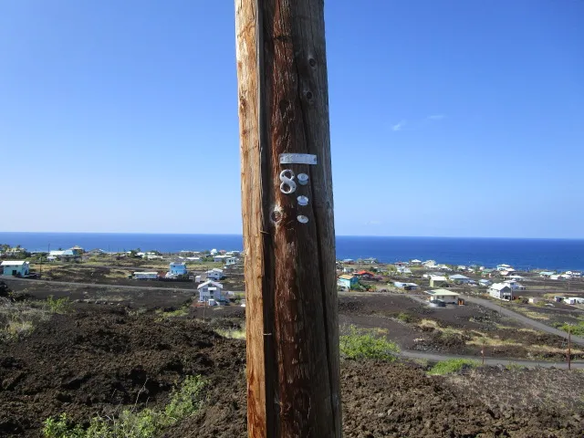 a view of a sky from a yard