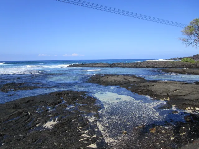 a view of an ocean beach