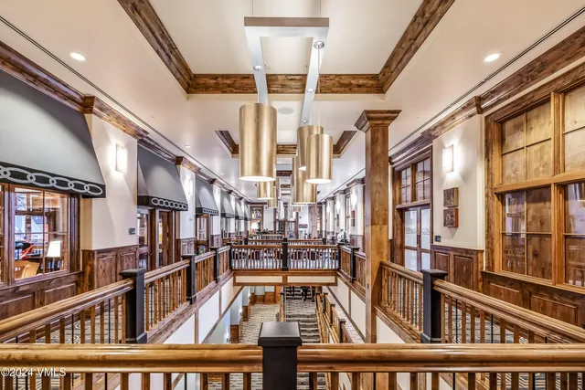 a area with lots of table and chairs