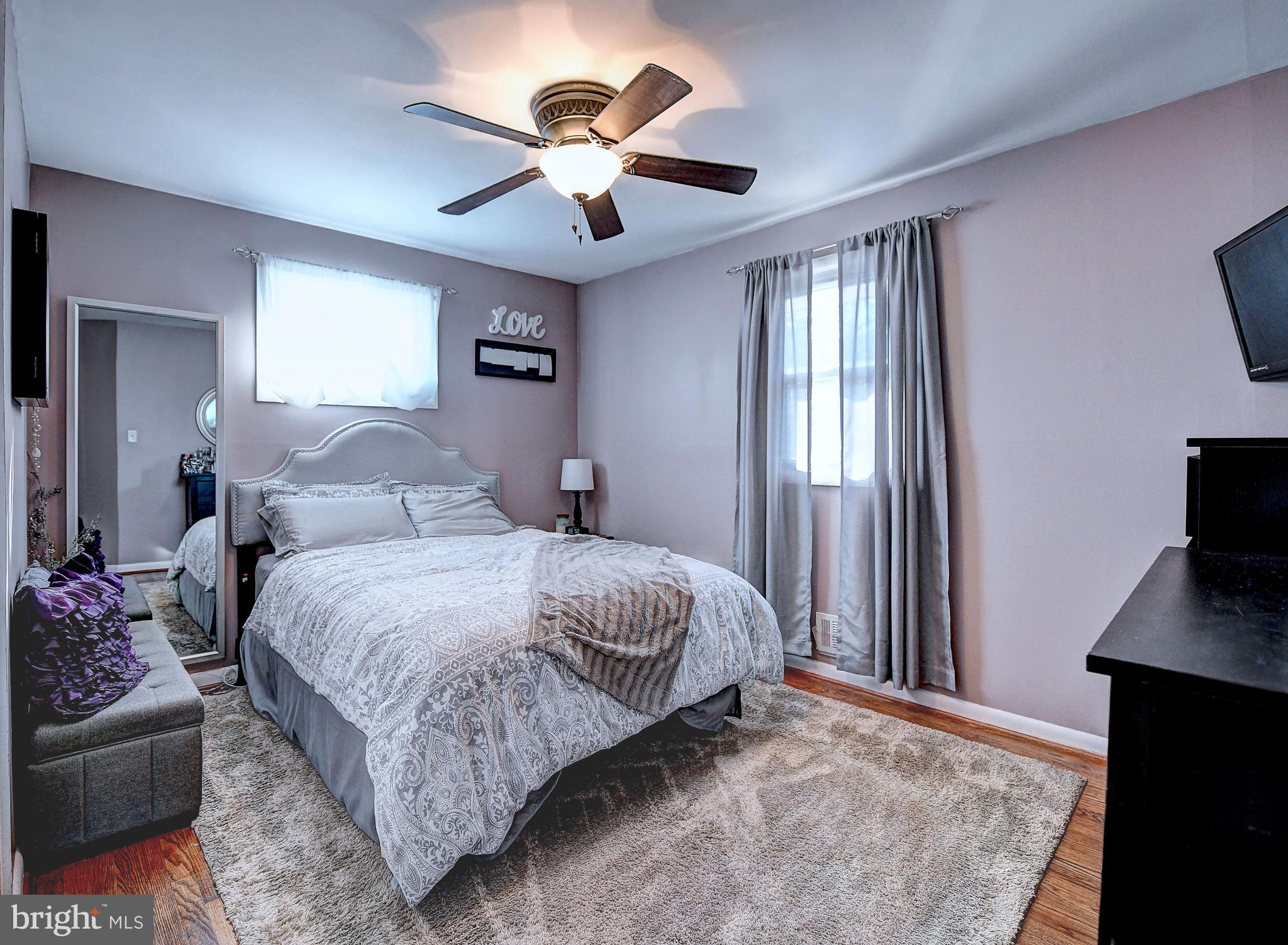 3415 Upton Road Baltimore, MD 21234 - Photo 24 of 35 Master bedroom - hardwoods & so much sunlight!