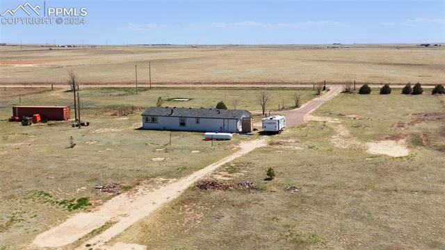 33510 Fossinger Road Yoder, CO 80864 - Photo 46 of 50 Bird's eye view from behind home looking toward home