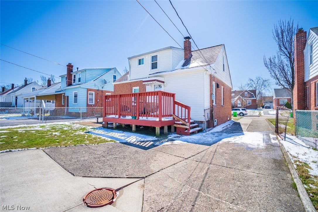 4205 Lambert Road Cleveland, OH 44121 - Photo 3 of 24 Back and Deck