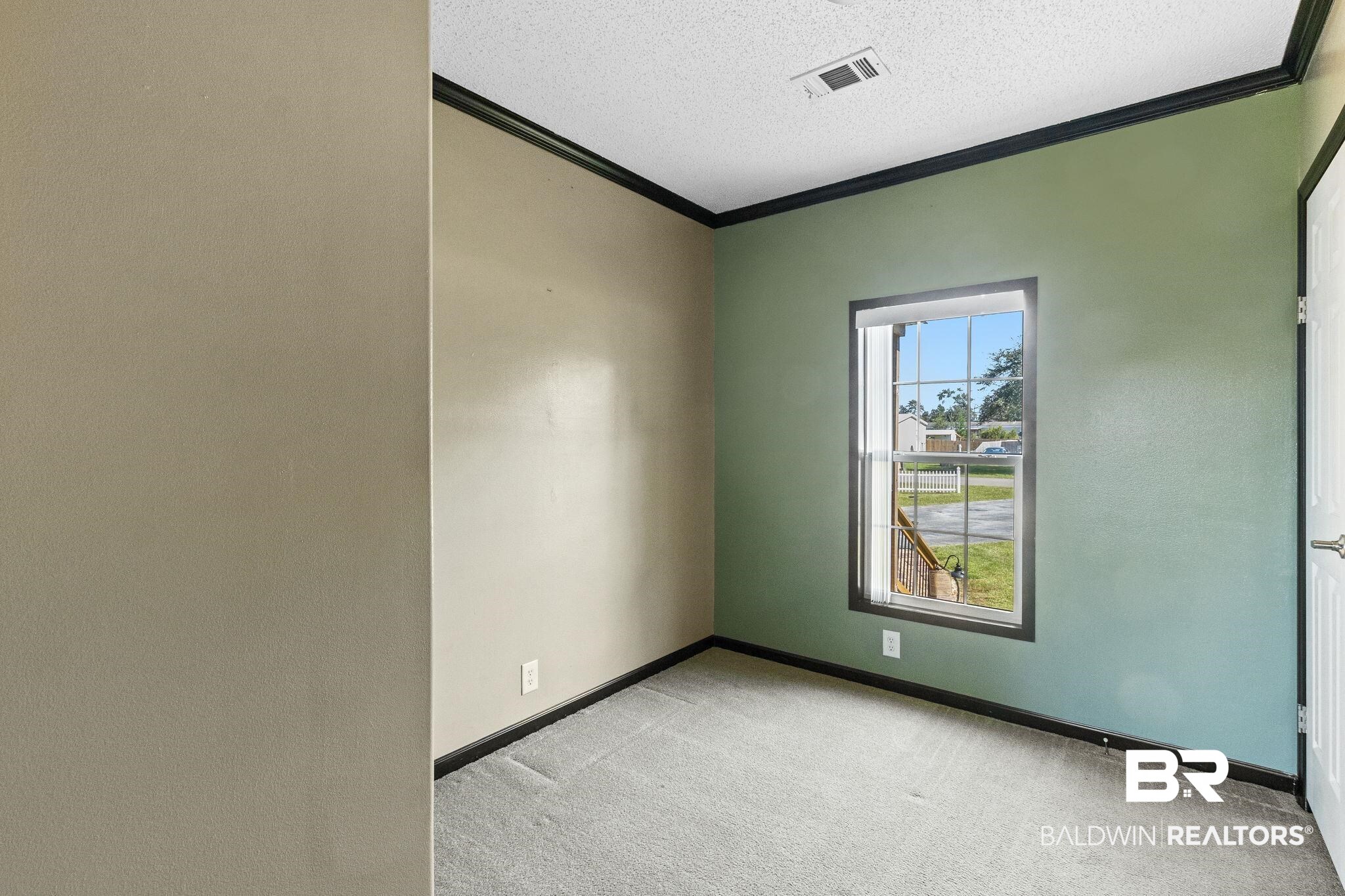 6870 Cecilia Court Theodore, AL 36582 - Photo 41 of 83 Carpeted empty room with crown molding and a textured ceiling