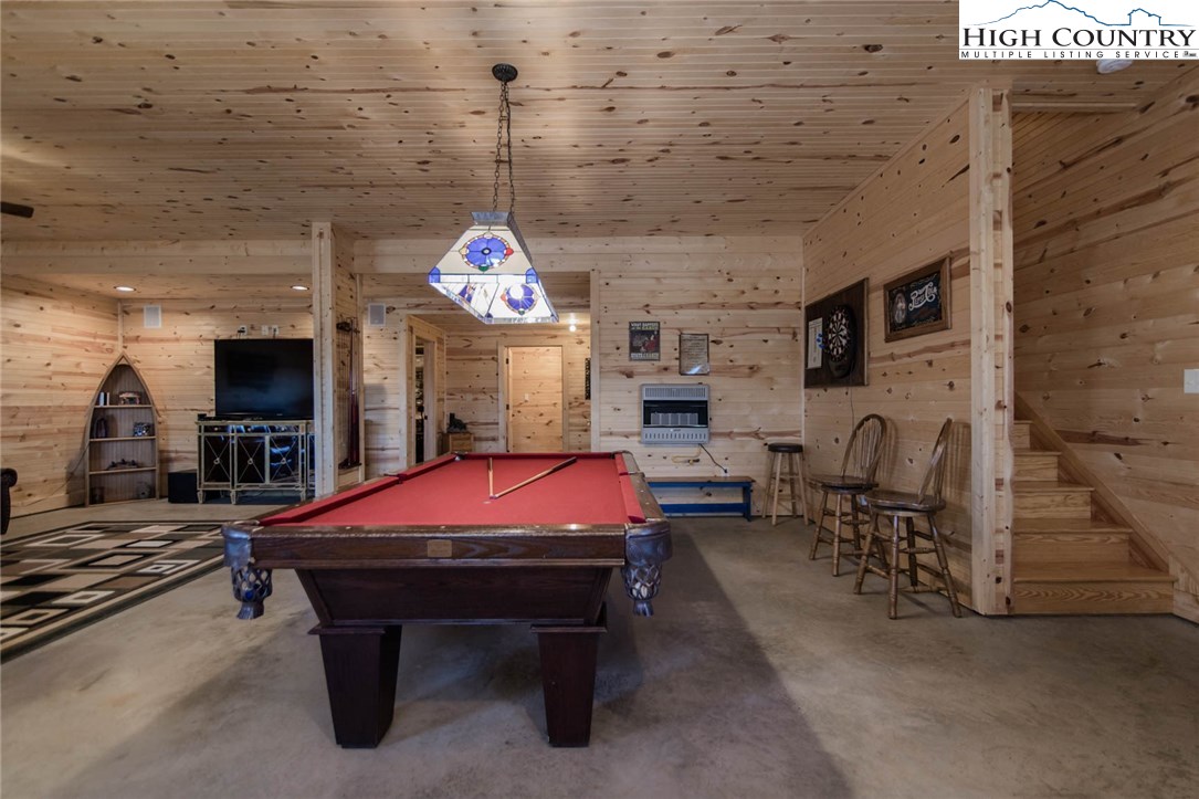 308 Warren Way Road Purlear, NC 28665 - Photo 32 of 49 a room with pool table and flat screen tv