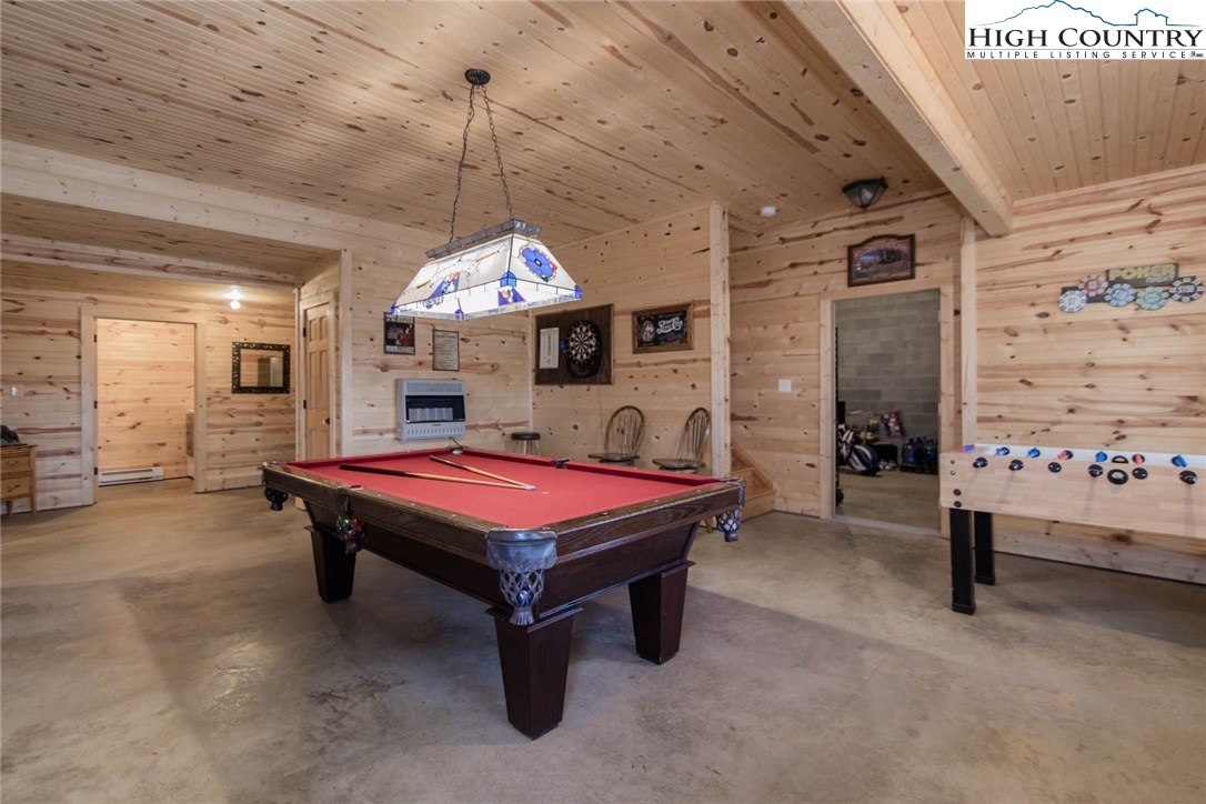 308 Warren Way Road Purlear, NC 28665 - Photo 33 of 49 a room with pool table and windows