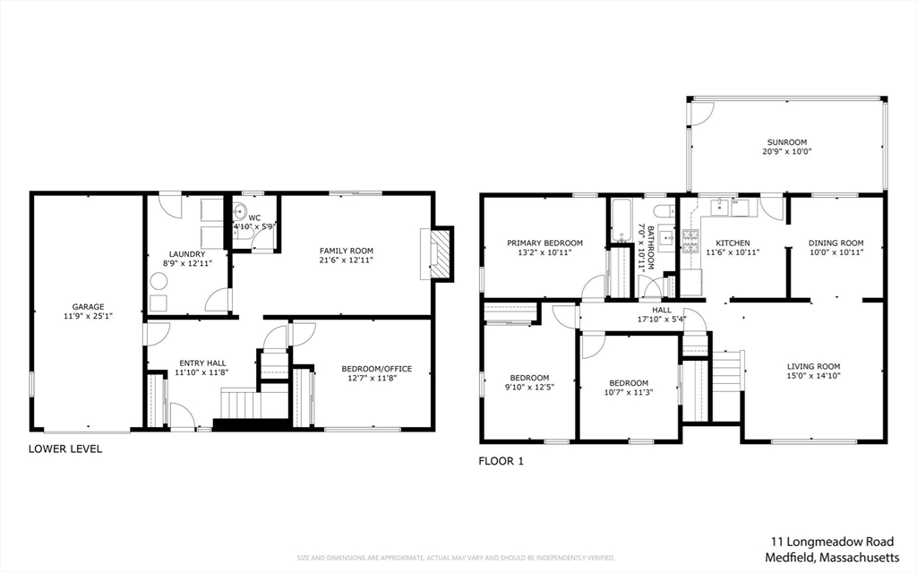 11 Longmeadow Road Medfield, MA 02052 - Photo 39 of 39 a picture of a floor plan