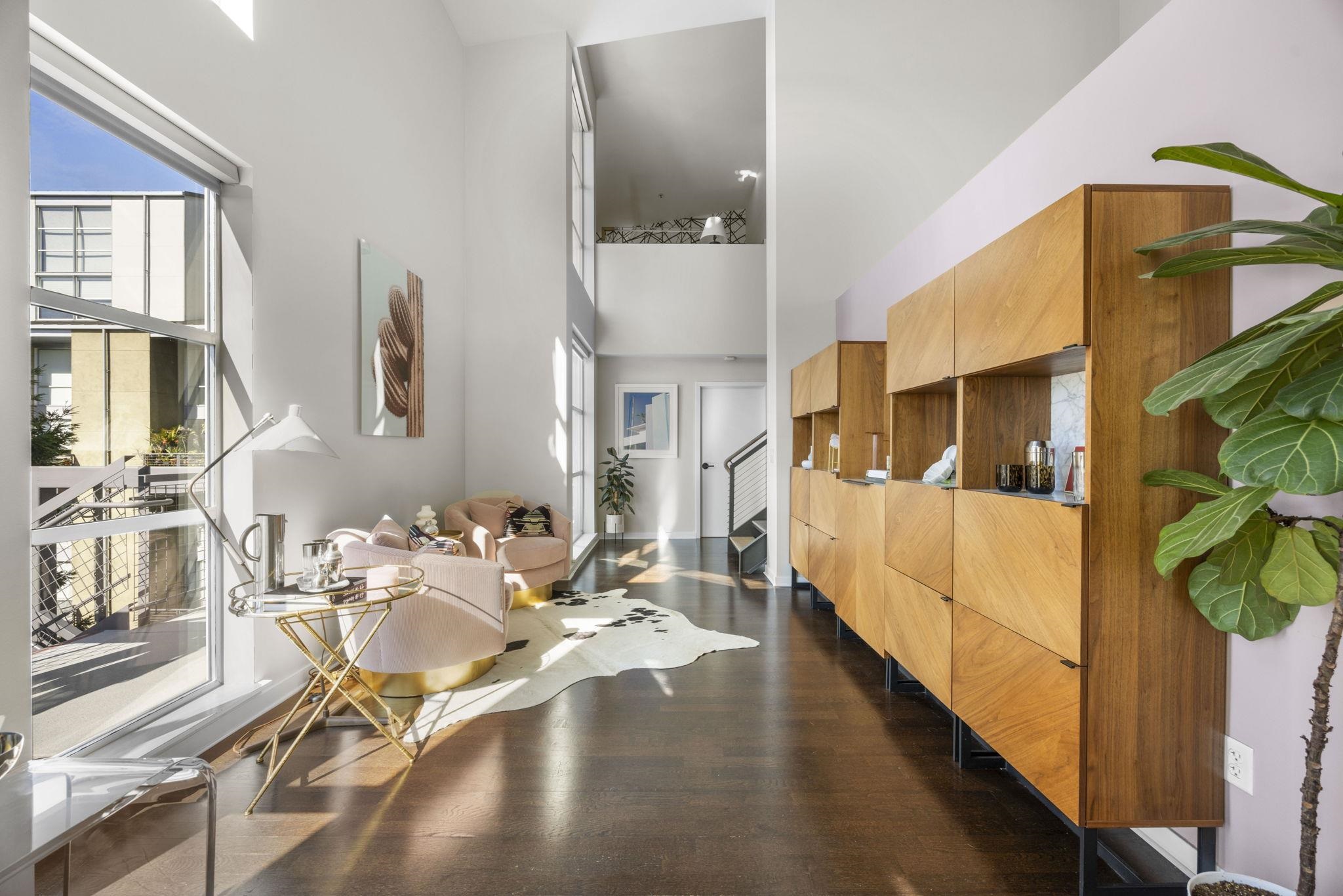1007 41st Street, Unit 334 Oakland, CA 94608 - Photo 19 of 59 a view of a living room and bathroom