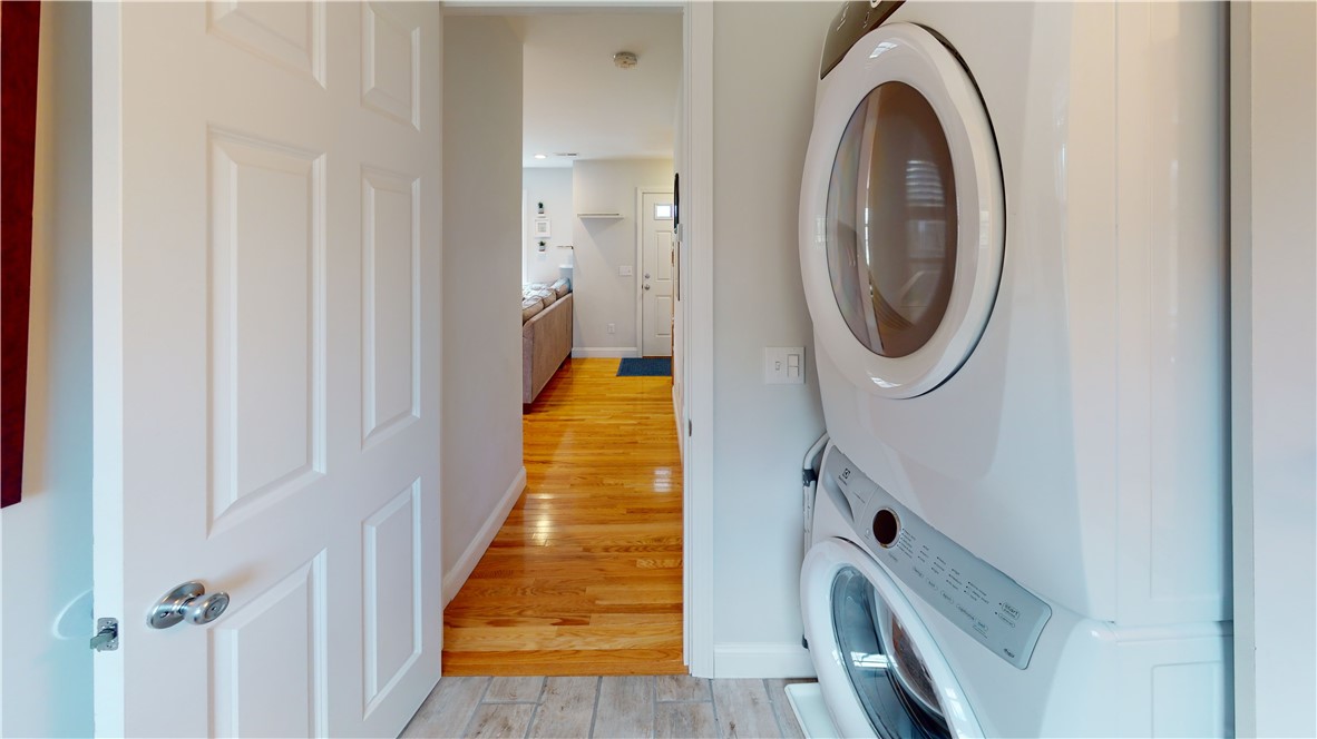 37 Mariner Way Middletown, RI 02842 - Photo 19 of 36 1st Floor Bathroom is privately situated and has stack Laundry