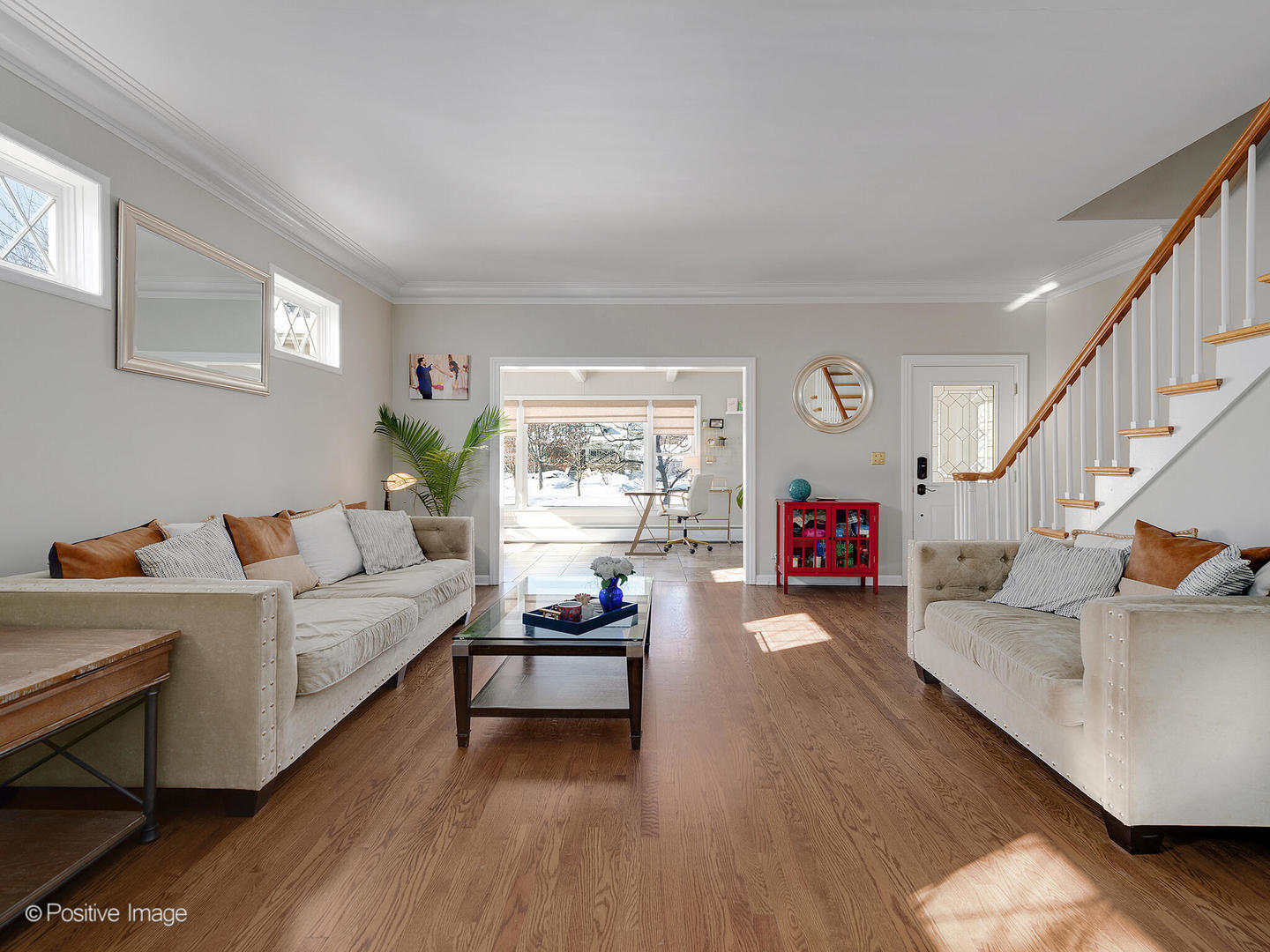 213 Woodside Road Riverside, IL 60546 - Photo 8 of 35 a living room with furniture and a wooden floor