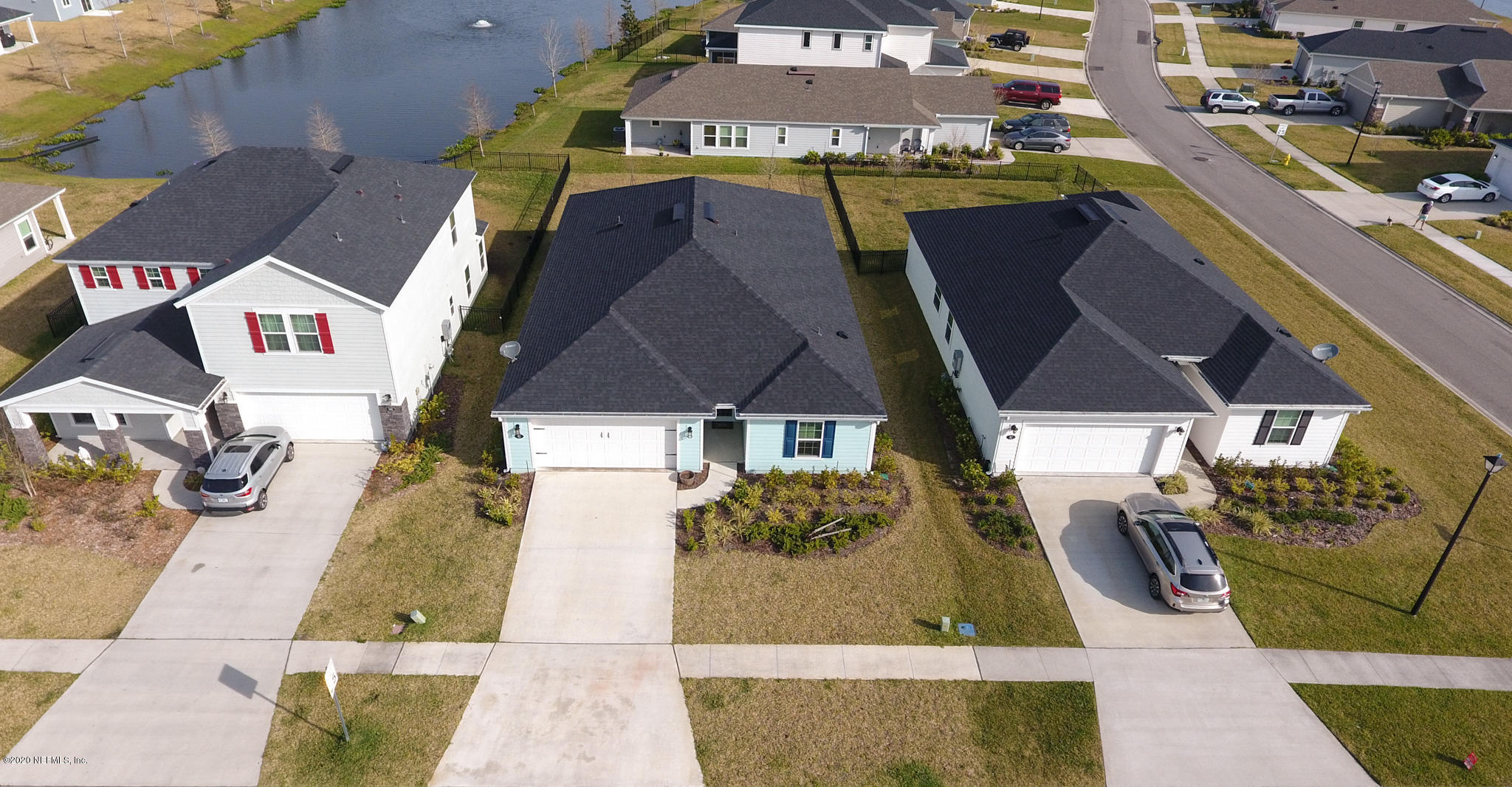 92 Bluejack Lane St. Augustine, FL 32095 - Photo 42 of 44 an aerial view of a house with a swimming pool