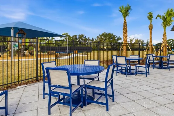an aerial view of a house with swimming pool